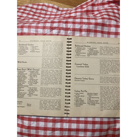 Vintage Watkins Cook Book 1938 J R Watkins Co Spiral Bound Cookbook Winona MINN - Picture 9 of 12